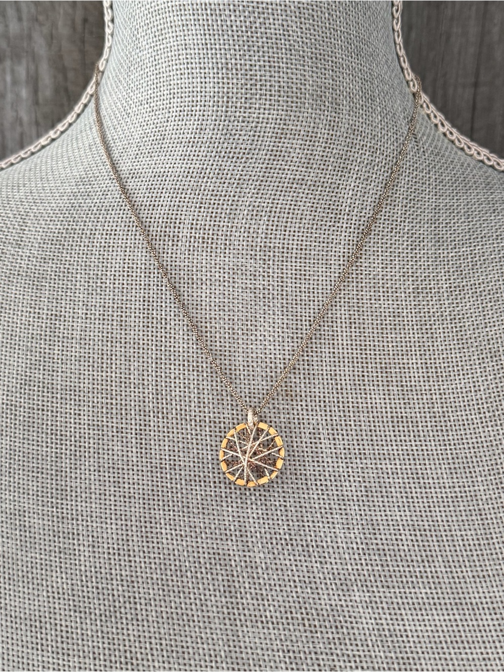 Links of London Bi-Metal Dreamcatcher Pendant Necklace